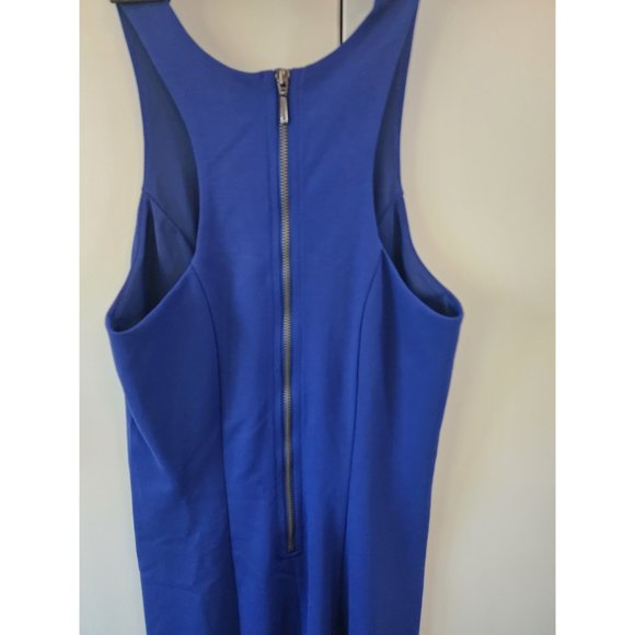 Armani Exchange Royal Blue Rayon Racerback Sheath Dress w/ Zipper | Size XXS - Picture 7 of 8